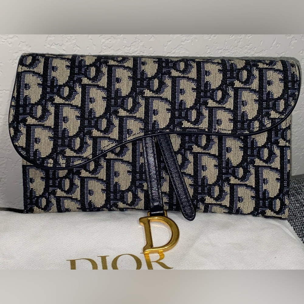 Dior Oblique Saddle Crossbody Bag/Wallet on Chain - Picture 3 of 15